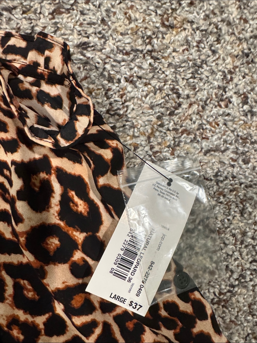 a.n.a Leopard Print Lace-Trim Sleeveless Camisole in Brown and Black - Picture 2 of 5